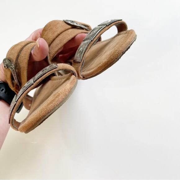 Coconuts by Matisse Tan Faux Suede Western Sandal - Picture 5 of 8